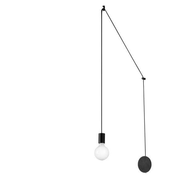 Luce Ambiente Design I-HABITAT-PL1 NER Pendelleuchte HABITAT | 1×60W E27 | schwarz
