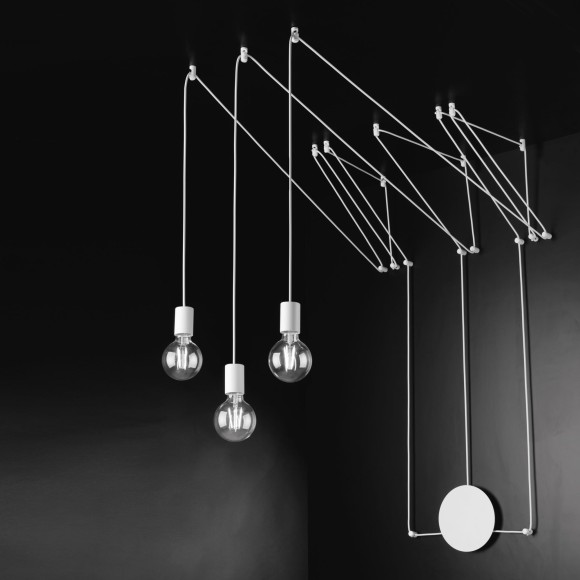 Luce Ambiente Design I-HABITAT-PL3 BCO Pendelleuchte HABITAT | 3×60W E27 | weiß