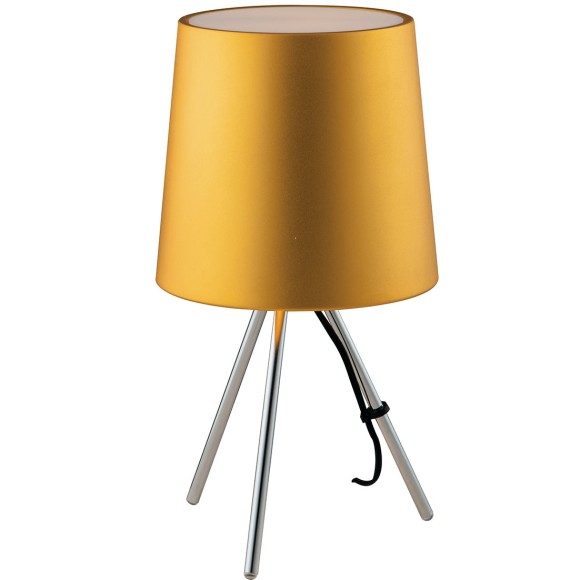 Luce Ambiente Design I-MARLEY/L ORO Tischlampe MARLEY E14 | mit Schalter | gold