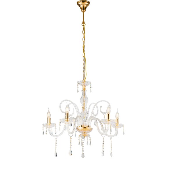 Luce Ambiente Design I-MONALISA/5 Pendelleuchte MONALISA | 5×60W E14 | gold