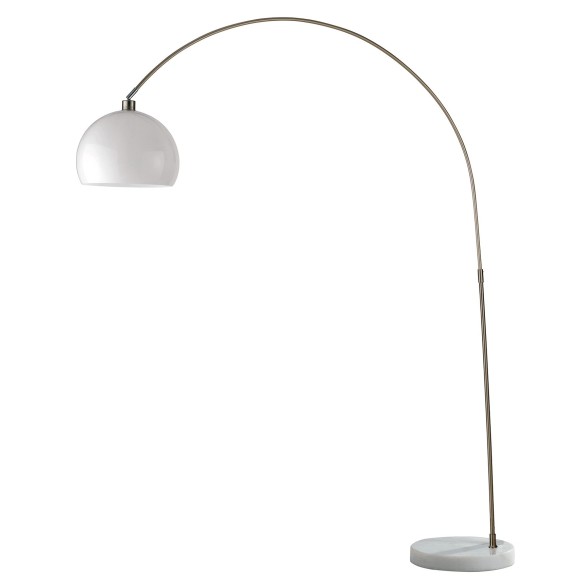 Luce Ambiente Design I-PLAZA/PT BCO Stehlampe PLAZA | 1×60W E27 | mit Schalter | weiß