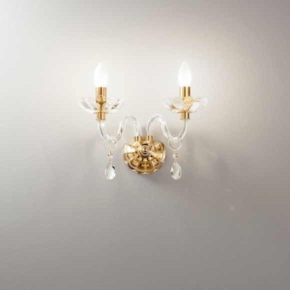 Luce Ambiente Design I-RIFLESSO/AP2 ORO Wandleuchte RIFLESSO E14 | gold