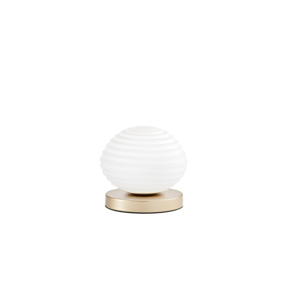 Luce Ambiente Design I-RIPPLE-L18-ORO Tischlampe RIPPLE | 1×60W E27 | mit Schalter | gold