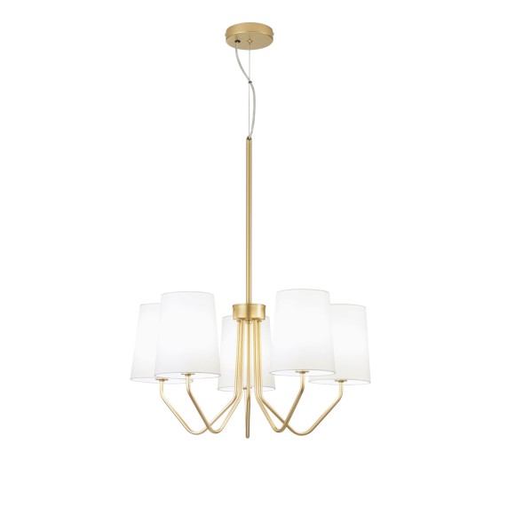 Luce Ambiente Design I-SALLY-5-ORO Pendelleuchte SALLY | 5×60W E14 | gold