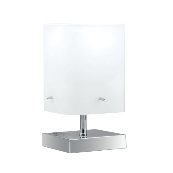 Luce Ambiente Design I-SQUARE/L Tischlampe SQUARE | 1×60W E27 | mit Schalter | weiß