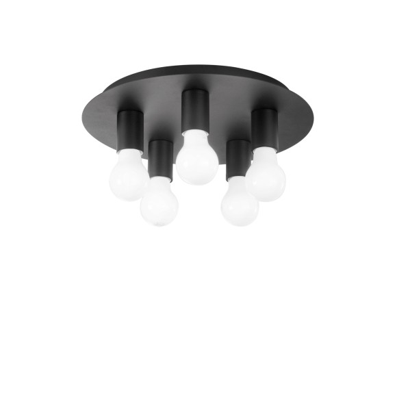 Luce Ambiente Design I-STRIKE-PL5-NER Deckenleuchte STRIKE | 5×60W E27 | schwarz