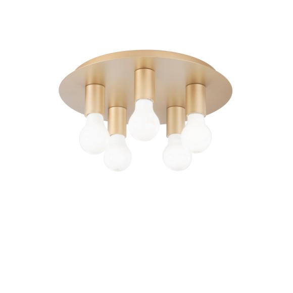 Luce Ambiente Design I-STRIKE-PL5-ORO Deckenleuchte STRIKE | 5×60W E27 | gold