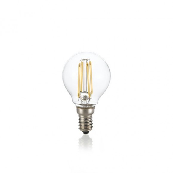 Ideal Lux 188935 LED-Leuchtmittel Filament P45 1x4W | E14 | 380lm | 3000K - dimmbar, klar