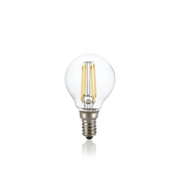 Ideal Lux 188935 LED-Leuchtmittel Filament 1x4W | E14 | 380lm | 3000K | P45 - dimmbar, klar