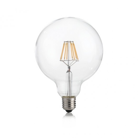Ideal Lux 188959 LED-Leuchtmittel Filament G125 1x8W | E27 | 680lm | 3000K - dimmbar, klar