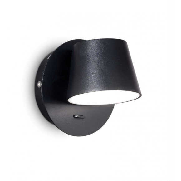 Ideal 167121 Lux LED Wand- und Spotleuchte Gim Nero 1x60W | 3000K - schwarz