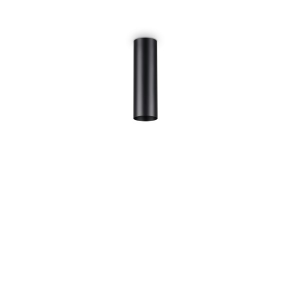 Ideal Lux 233062 Deckenleuchte Look 1x28W | GU10 | IP20 - Stromkabel mit einstellbarer Länge, schwarz