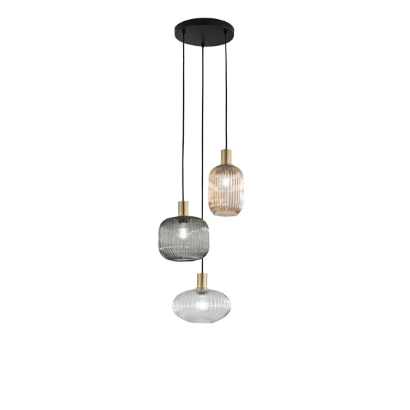 Luce Ambiente Design I-EGADI-S3 Pendelleuchte EGADI E27 | schwarz