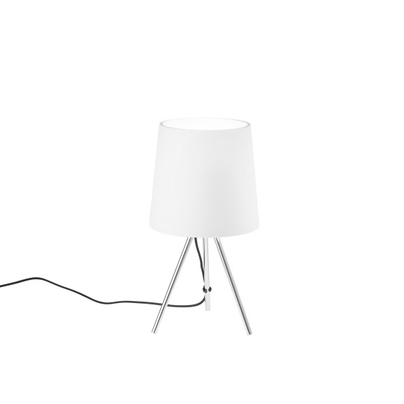 Luce Ambiente Design I-MARLEY/L BCO Tischlampe MARLEY E14 | mit Schalter | weiß