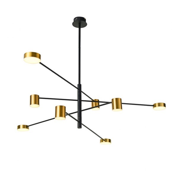 Italux PND-16374-8-BK-GD-3K LED-Pendelleuchte Remdal 1x36W | 2700lm | 3000K - schwarz, gold