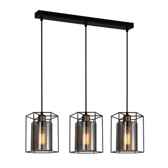 Italux PND-78901-3-BK+SG Pendelleuchte Kalula E27