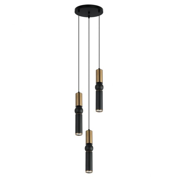 Italux PND-14290-3-BRO-BK Pendelleuchte Isidora GU10