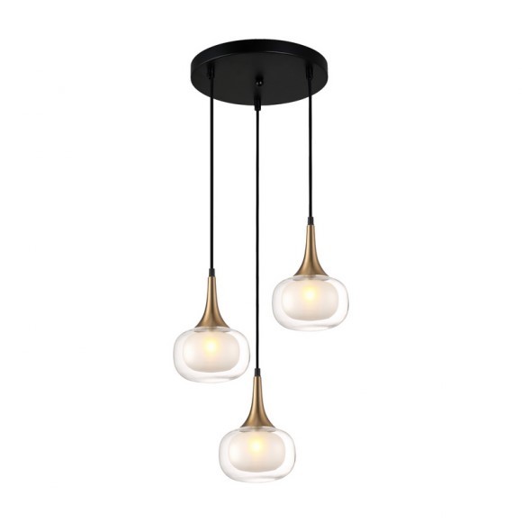 Italux PND-99709-3A-BRO-CL Pendelleuchte Konila G9