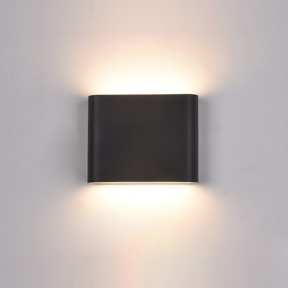 Italux PL-206B LED Außen Wandleuchte Romano 6W | 360 lm | 3000k | IP54 - schwarze Farbe