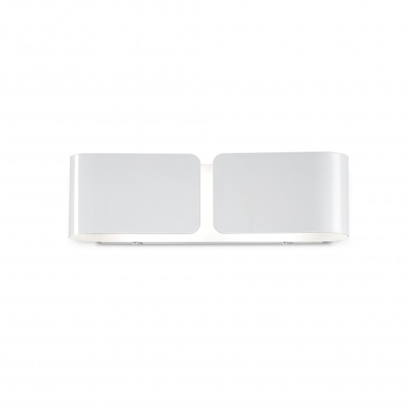 Ideal Lux 014166 Wandleuchte Mini Clip Small Bianco 2x60W | E27 - weiß