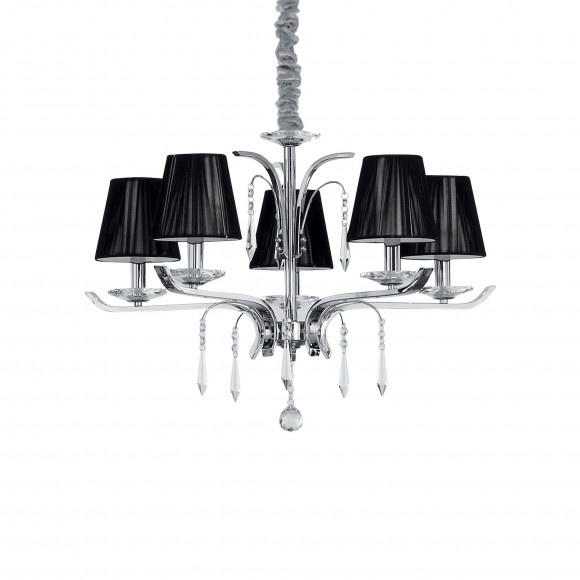 Ideal Lux 020600 Accademy Pendelleuchte 5x40W | E14 - schwarz
