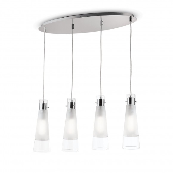 Ideal Lux 023038 Pendelleuchte 4x40W transparent Kuky | E27