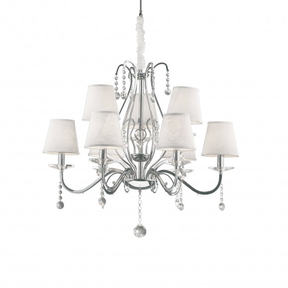 Ideal Lux 032610 Senix Hängeleuchte 9x40W | E14 - weiß