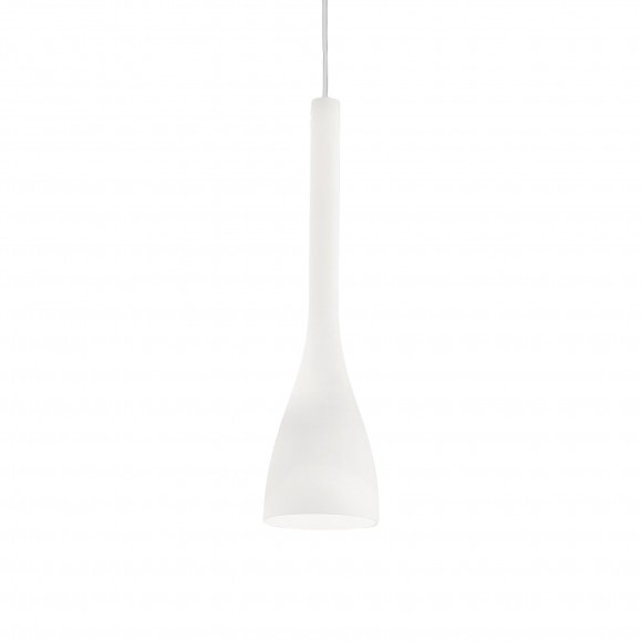 Ideal Lux 035697 Pendelleuchte Flut Small Bianco 1x40W | E14 - weiß