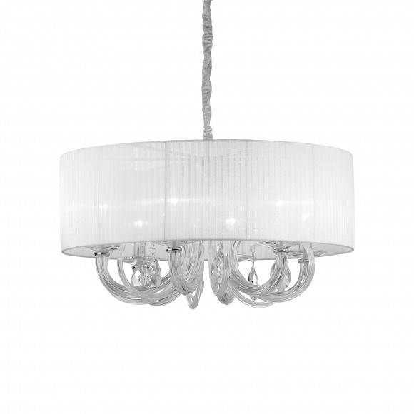 Ideal Lux 035826 Pendelleuchte 6x40W Swan | E14 - weiß