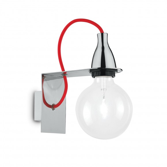 Ideal Lux 045207 Wandleuchte 1x70W Minal Cromo | E27 - rot