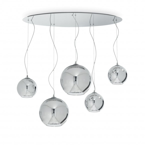 Ideal Lux 059655 LED Außenwandleuchte 5x60W Discovery | E27 | 66 - grau