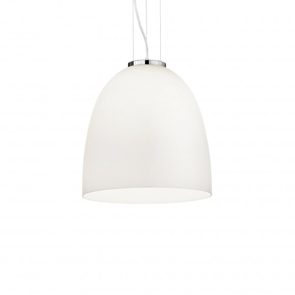Ideal Lux 077703 Pendelleuchte 1x60W Eva Bianco | E27 - weiß