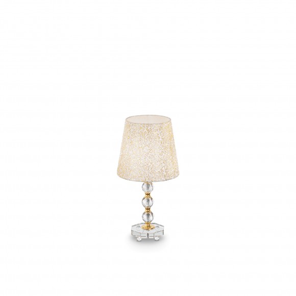 Ideal Lux 077741 Tischleuchte 1x60W Queen | E27 - gold
