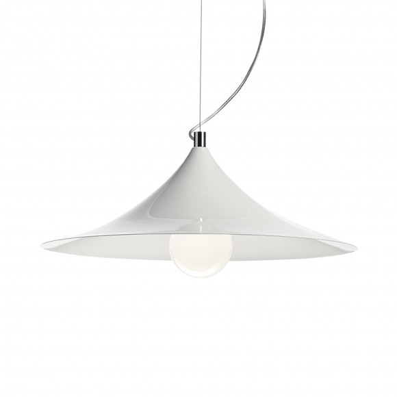 Ideal Lux 087276 Pendelleuchte 1x60W Mandarin Bianco | E27 - weiß