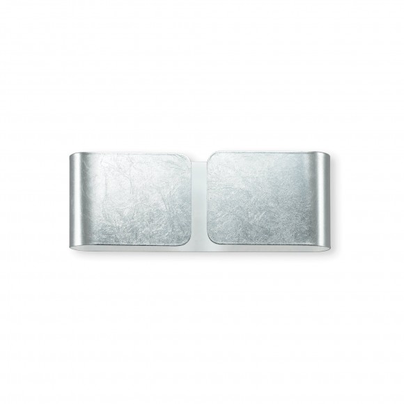 Ideal Lux 091136 Wandleuchte Clip Mini Argento 2x40W | G9 - silber