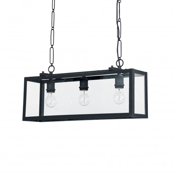 Ideal Lux 092881 Pendelleuchte 3x60W Igor | E27 - schwarz