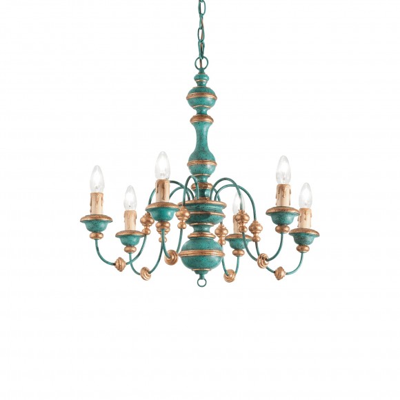Ideal Lux 093550 Pendelleuchte Pisa 6x40W| E14