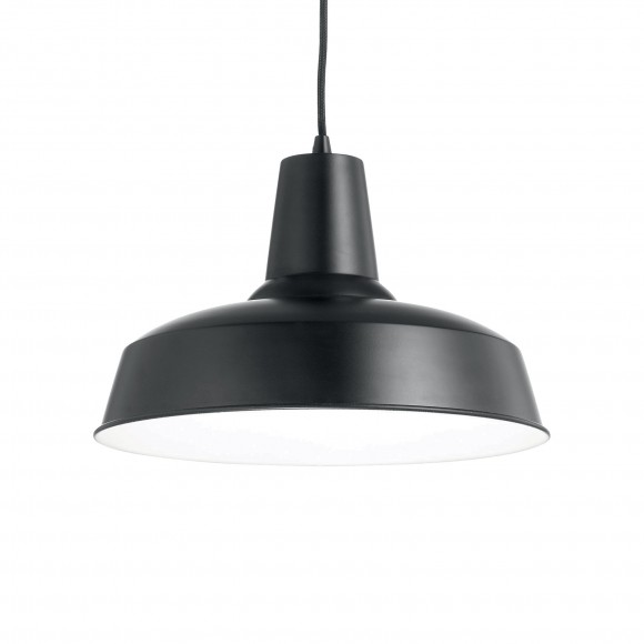 Ideal Lux 093659 Pendelleuchte 1x60W Moby Nero | E27 - schwarz