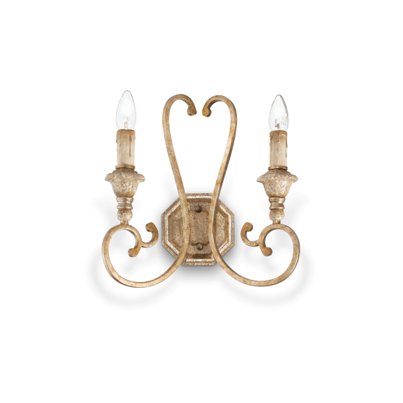 Ideal Lux 093796 Palio Ruggine Wandleuchte 2x40W | E14