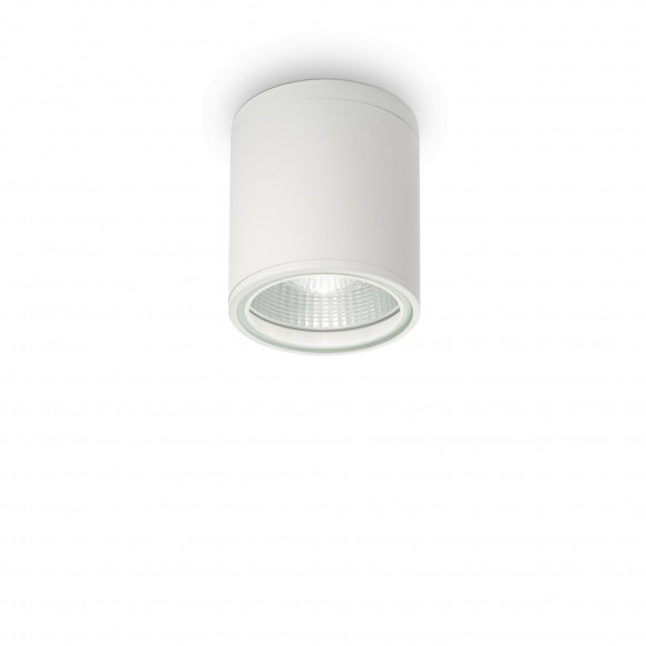 Ideal Lux 122663 Außendeckenleuchte 1x28W Gun Bianco | GU10 | IP44 - weiß