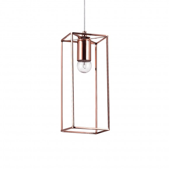 Ideal Lux 137124 Pendelleuchte Volt 1x60W | E27 - kupfer