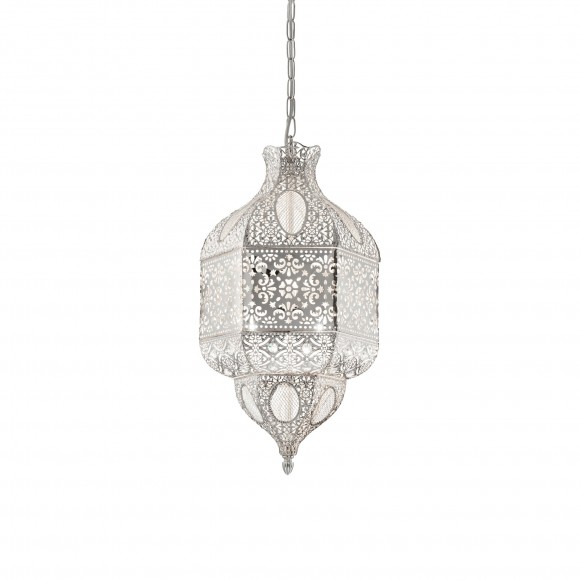 Ideal Lux 141923 Pendelleuchte Nawa 3x60W| E27 - silber
