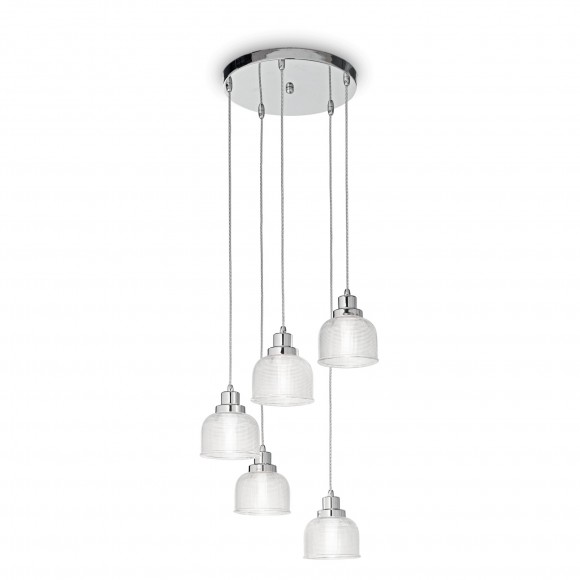 Ideal Lux 153100 Pendelleuchte Ruby 5x40W | E14