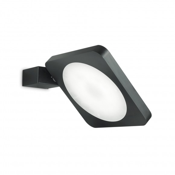 Ideal Lux 155425 LED Wandleuchte Square Flap Nero 1X15W | 3000K - schwarz