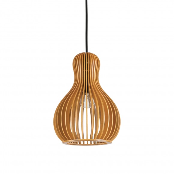 Ideal Lux 159867 Pendelleuchte Citrus 1x60W | E27 - Holz