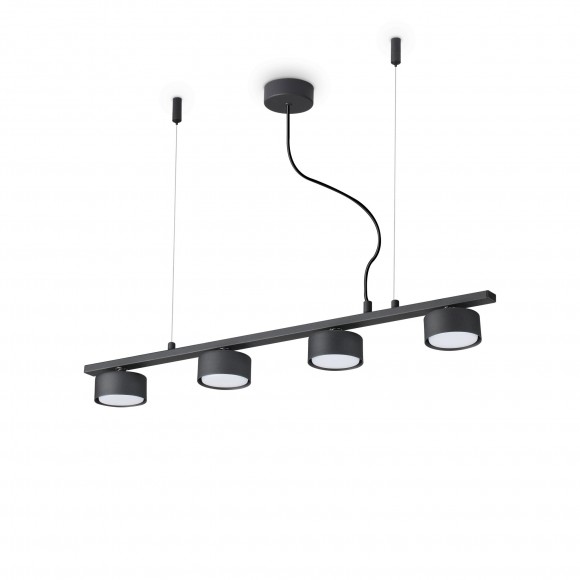 Ideal Lux 235455 Decken Kronleuchter Minor 4x15W | GX53 - schwarz