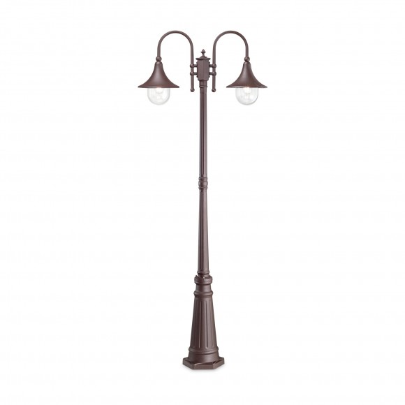 Ideal Lux 246 840 Außenstehleuchte Cima 2x60W | E27 | IP43 - Coffee