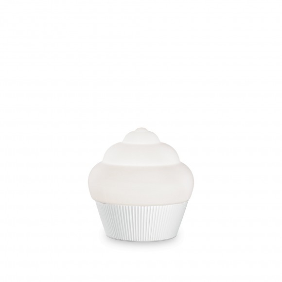 Ideal Lux 248479 Tischlampe Cupcake Small 1X15W | GX54 - weiße Basis