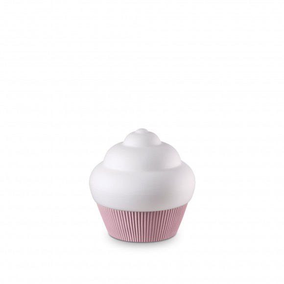 Ideal Lux 248486 Tischlampe Cupcake Small 1X15W | GX54 - pinke Basis