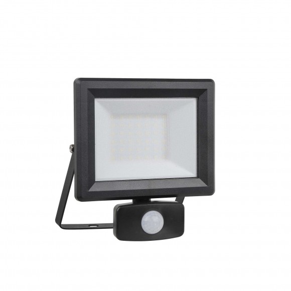 Ideal Lux 251011 LED Außen Reflektor mit Bewegungssensor Flood 1x30w | 2700lm | 4000k | IP65 - schwarz